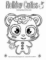 Coloring Pages Cuties Cute Pet Shop Animal Colouring Printable Kids Cutie Gingerbread Sheets Littlest Adult Disney Bear Creative Giraffe Bears sketch template