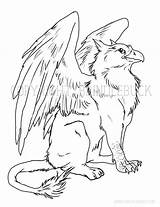 Gryphon sketch template