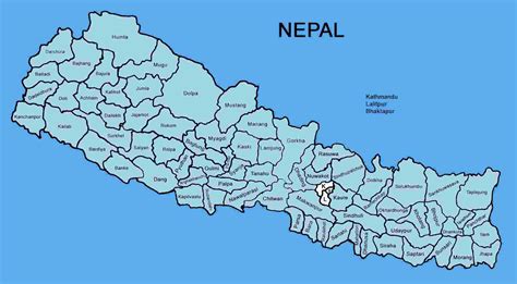 Download Map Of Nepal With Districts Doubtsoriginally