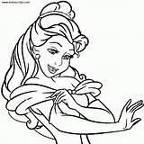Coloring Pages Disney Belle Princess Online Print sketch template