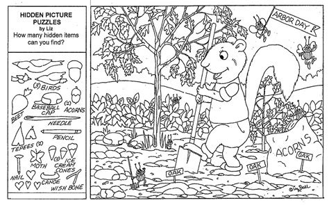 coloring page halloween hidden picture printableee  images