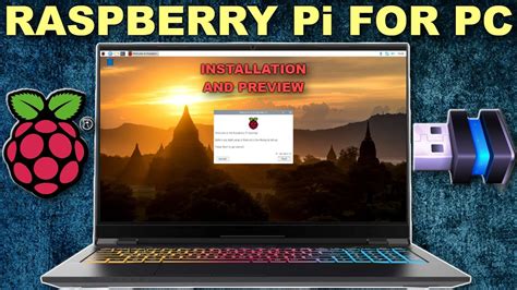 raspberry pi os  pc installation  preview  youtube