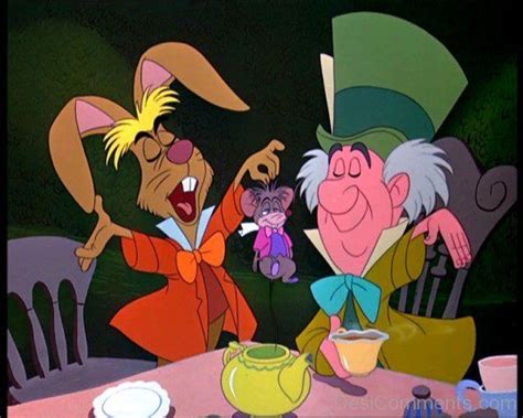 Mad Hatter With March Hare And Dormouse Desi18 Mad Hatter Disney