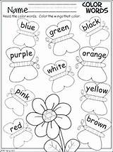 Preschool Coloring Purple Pages Worksheets Color Word Words Kindergarten Brown Printable Getdrawings Getcolorings Colors Learning sketch template