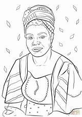 Coloring Pages Maya Angelou Sheets Printable History Women Month Famous Obama Michelle Books Kids Girl Power Para African Printables Desenhos sketch template