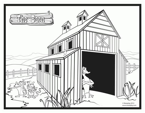 printable barn coloring pages printable word searches