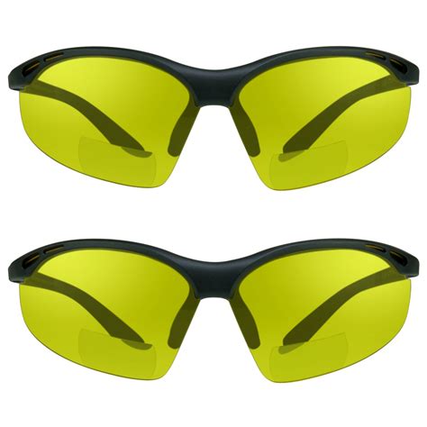 Prosport Sunglasses Prosport 2 Pairs Safety Bifocal Reader Glasses