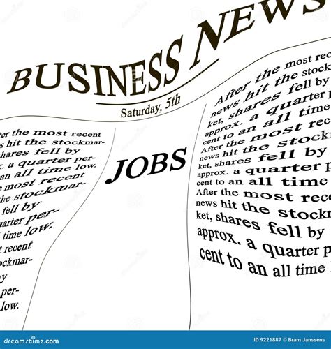 jobs   news paper stock illustration illustration  economy