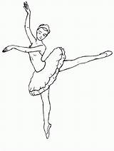 Ballerina Coloring Pages Outline Barbie Clipart Kids Printable Book Shoes Pink Colouring Popular Dance Simple Coloringhome sketch template
