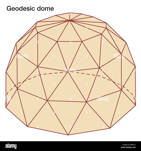 geodesic dome cut  stock images pictures alamy