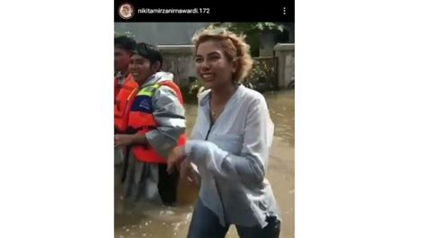 Tak Datang Ke Polres Jakarta Selatan Nikita Mirzani Pilih Banjir
