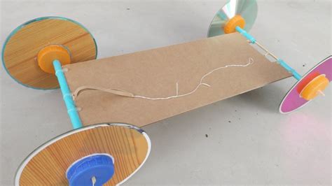 rubber band powered car   size  full length video rubber bands