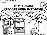 Goes David School Coloring Froggy Hawaii Aloha Template Pages Freebie Choose Board sketch template