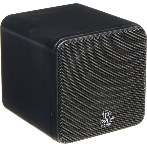pyle pro pcb   mini cube speaker pair black