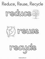 Coloring Reduce Reuse Recycle Worksheet Print Ll Twistynoodle Change Style sketch template