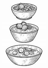 Oatmeal Engraving sketch template