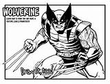 Wolverine Coloring Draw Too sketch template