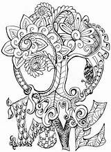 Coloring Tree Life Pages Celtic Color Deviantart Drawing Tattoo Colouring Sheets Printable Google Search Flower Adult Adults Mandala Zentangle Cool sketch template