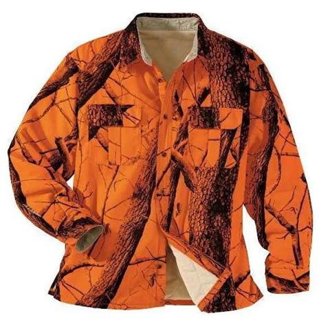 wholesale custom hunting safety blaze orange camo shirt clothes buy