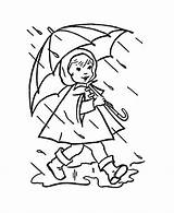 Rainy Coloring Pages Toddlers Printable sketch template