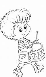 Coloring Pages School Little Boy Back Boys Sarahtitus Blue Baby Printable Print Child Color Kids раскраски Fun Drummer Bigstock Ready sketch template