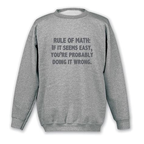 Rule Of Math Shirts