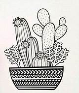 Cactus Kaktus Cactos Cacto Bordado Ausmalbilder Romero Zeichnen Libri Riscos Flores Disegni Kunst Muster Mexicano Colorare Brito Kawaii Skizzen Bocetos sketch template
