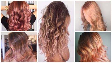 hairstyles top rose gold hair colors 2019 2020 beauty