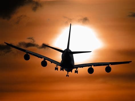 images wing sky sun sunrise sunset fly airport airplane vehicle airline