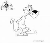 Pete Puma Coloring Pages Tunes Looney Kids Printable sketch template