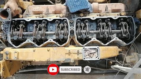 cat  engine valve adjustment part   english  youtube