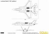 Lockheed F35 Blueprints Cutaway sketch template