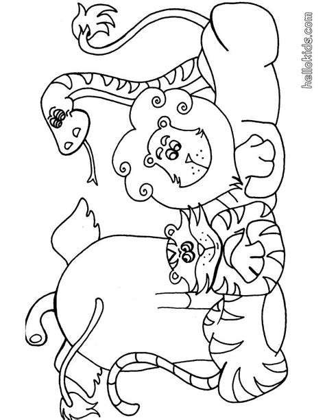 pin  wild animals coloring pages