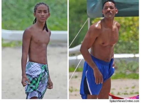 jaden and will smith shirtless beach buds father and son