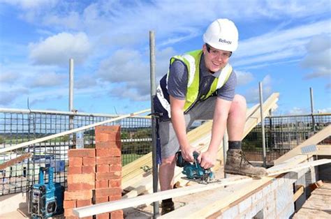 construction apprentice embarks  dream career  bellway love