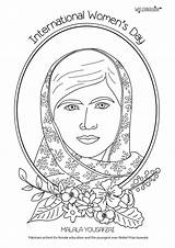 Malala Yousafzai Suffrage Atividades Scribblefun Campaigner Paz Laureate sketch template