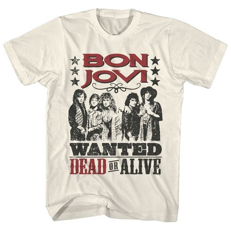 Bon Jovi T Shirt Wanted Dead Or Alive Bon Jovi T Shirt