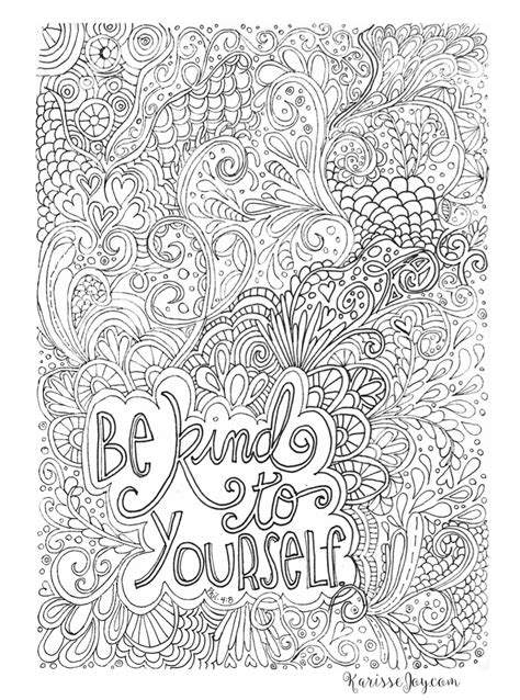 kind    inspirational coloring page