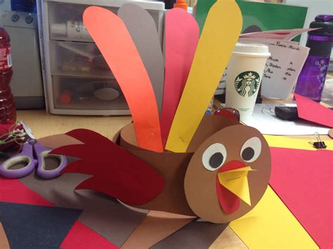 thanksgiving turkey hat  preschool  kinder easy craft perfect