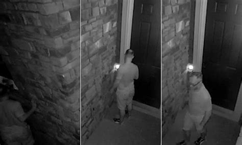 shocking colorado cctv footage shows peeping tom spying through