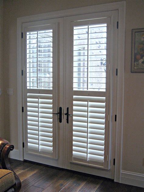 planning window treatments  french doors blinds