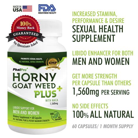 Horny Goat Weed Extract With Maca Yohimbe Saw Palmetto