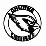 Cardinals Coloring Pages Arizona Logo Az Football Metal Printable Logos Vector Silhouette Wall Popular Clip Getcolorings Sport Etsy sketch template