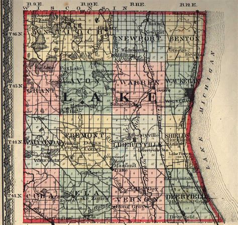 lake county illinois maps  gazetteers