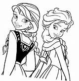 Coloring Elsa Pages Frozen Print sketch template