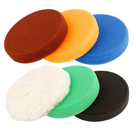 spta  mm flat foam dual action polishing pad set  levels