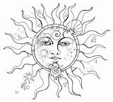 Eclipse Solar Coloring Drawing Moon Pages Face Mitsubishi Getdrawings Color Getcolorings Printable Sheet sketch template