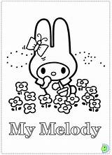 Melody Coloring Pages Kuromi Dinokids Sanrio Print Clipart Book Mymelody Hello Kitty Library Clip Close Comments Characters Coloringhome sketch template