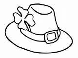 Hat Coloring Pages Kids Leprauchan sketch template