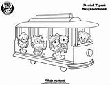 Daniel Tiger Coloring Pages Neighborhood Printable Kids Printables Trolley Sid Kid Science Color Print Birthday Pbs Colouring Train Sheets Tigers sketch template